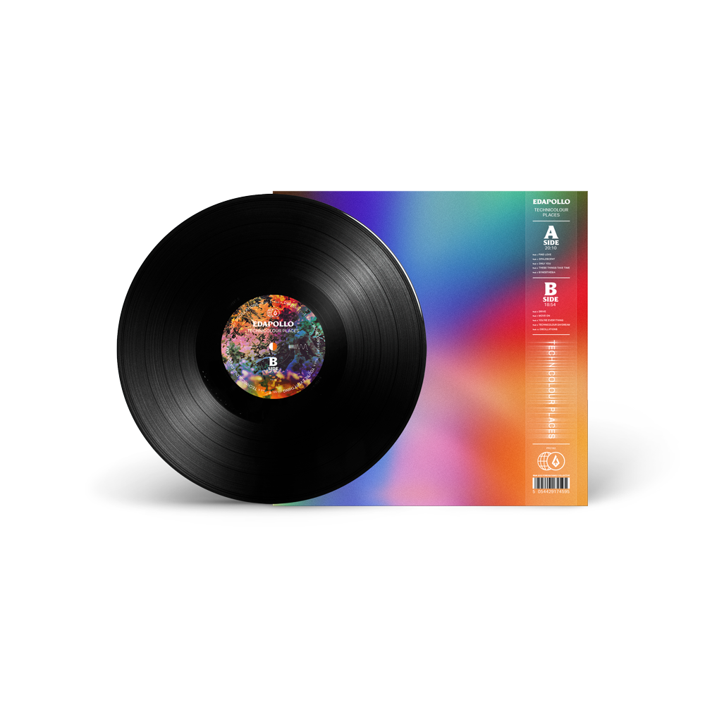 edapollo - ’Technicolour Places’ LP + Digital Download Disc Back