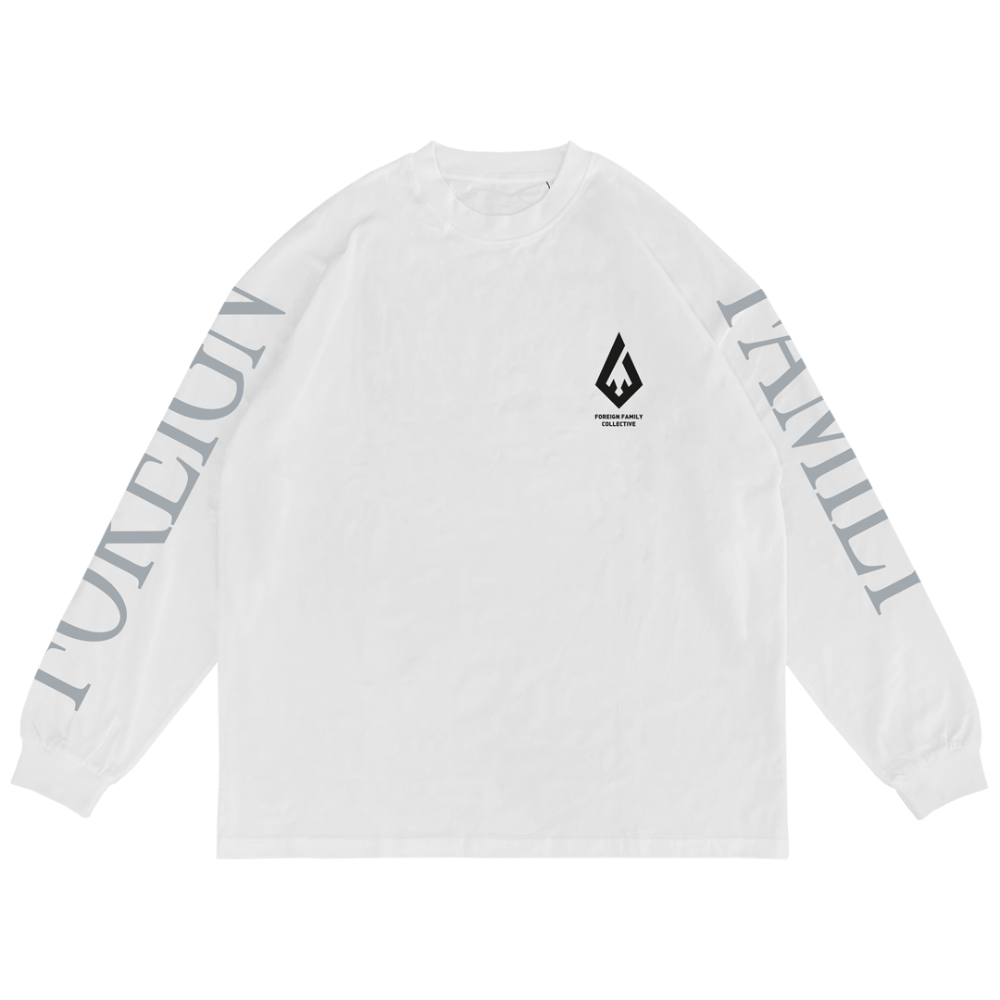 FFC Oversized Longsleeve (White) – Foreign Family Collective
