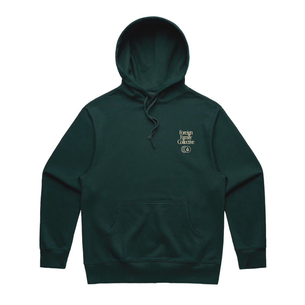 FFC Embroidered Forest Green Hoodie FRONT
