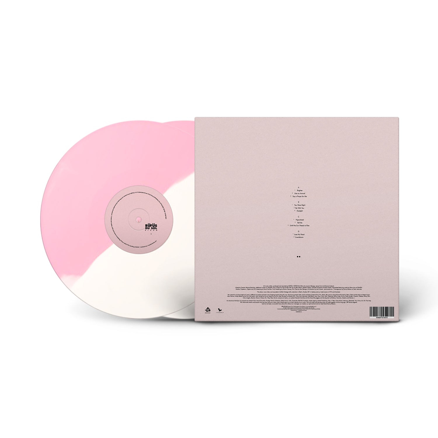 RÜFÜS DU SOL - ‘Bloom' Limited Edition 2LP Pink & White Vinyl